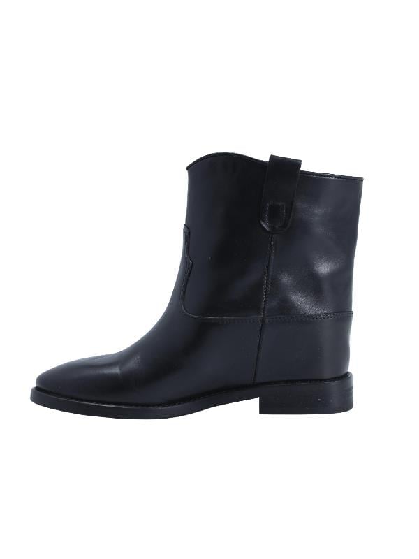 POLETTO  HAKİKİ DERİ SIYAH Bot Düz  482 02