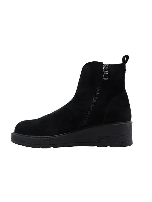 POLETTO  HAKİKİ DERİ SIYAH Bot Düz  7318 94 S