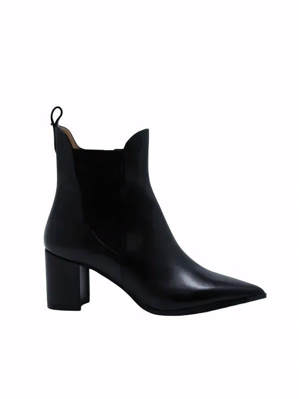POLETTO  HAKİKİ DERİ SIYAH Bot Topuklu 841 03