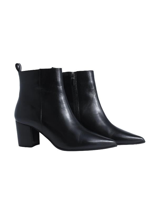 POLETTO  HAKİKİ DERİ SIYAH Bot Topuklu 9048 01 V1