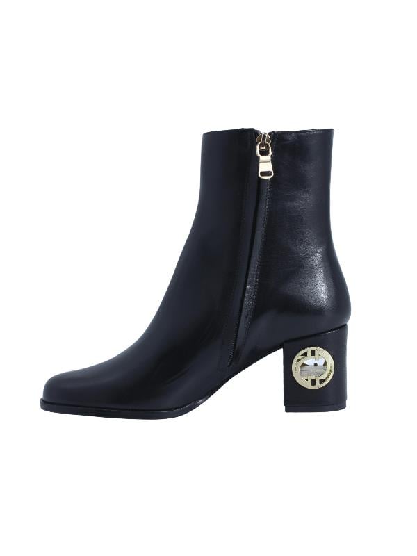 POLETTO  HAKİKİ DERİ SIYAH Bot Topuklu 9209 12 V2 S