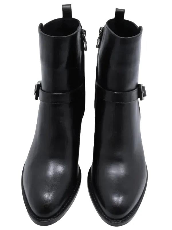 POLETTO  HAKİKİ DERİ SIYAH Bot Topuklu 3176 23 BFL S