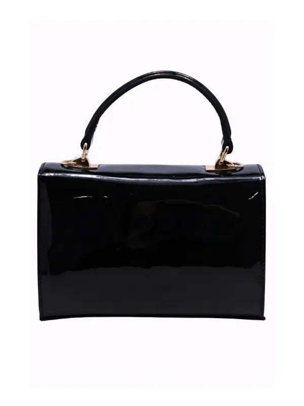 POLETTO  HAKİKİ DERİ SIYAH Çanta EL Tutmalı CNT 807