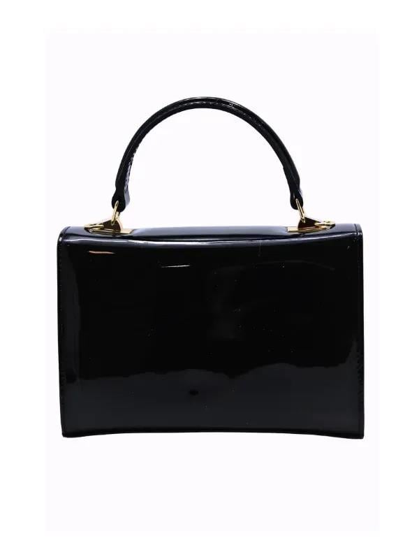 POLETTO  HAKİKİ DERİ SIYAH Çanta EL Tutmalı CNT 757 V5