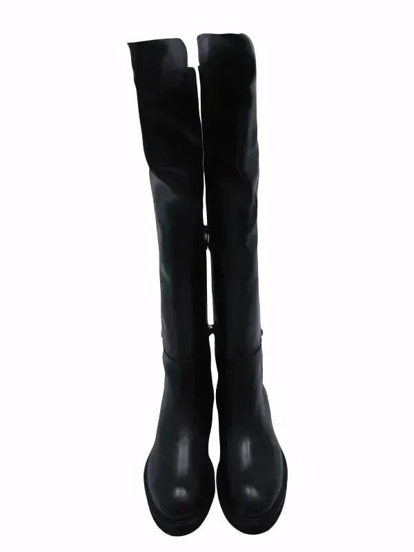 POLETTO  HAKİKİ DERİ SIYAH Çizme Düz  629 07