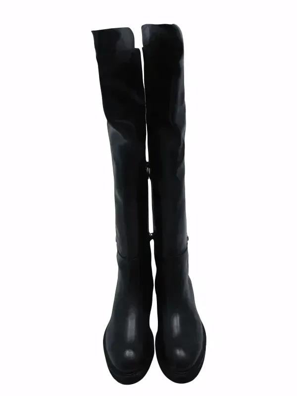 POLETTO  HAKİKİ DERİ SIYAH Çizme Düz  629 07