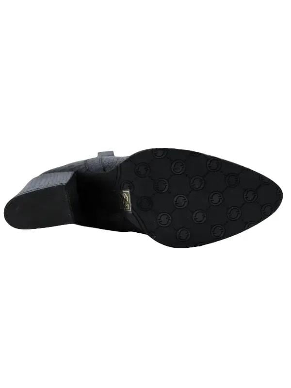 POLETTO  HAKİKİ DERİ SIYAH Çizme Topuklu 855 43 V1 S