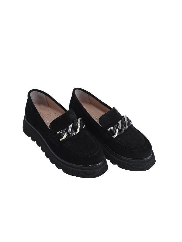 POLETTO  HAKİKİ DERİ SIYAH Loafer Düz 06 134 3