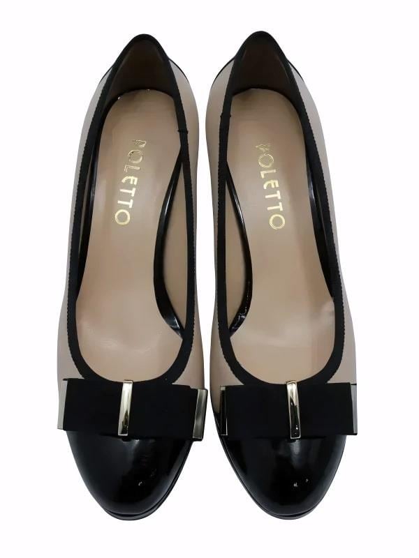 POLETTO  HAKİKİ DERİ SIYAH-NOHUT Ayakkabı Günlük 85 17 V2