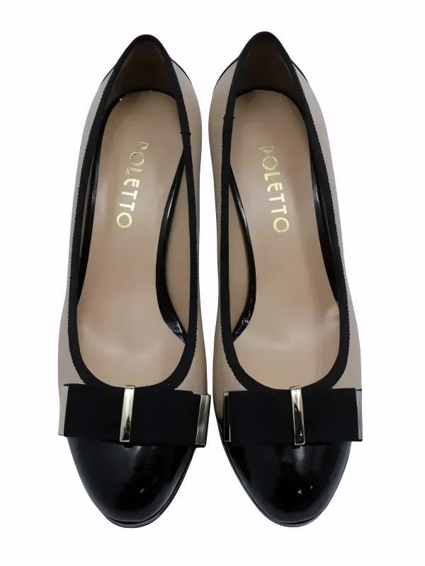 POLETTO  HAKİKİ DERİ SIYAH-NOHUT Ayakkabı Günlük 85 17 V2