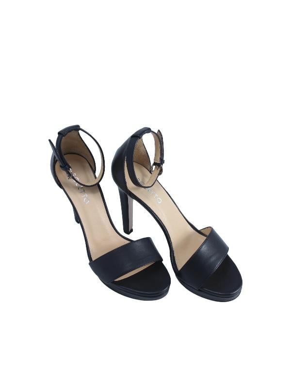 POLETTO  HAKİKİ DERİ SIYAH Sandalet Topuklu 319 213
