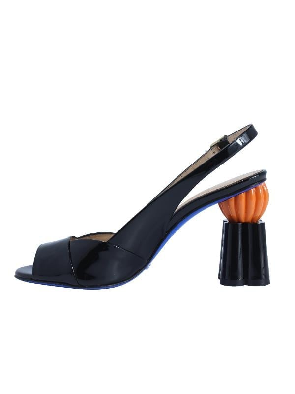 POLETTO  HAKİKİ DERİ SIYAH Sandalet Topuklu 319 255