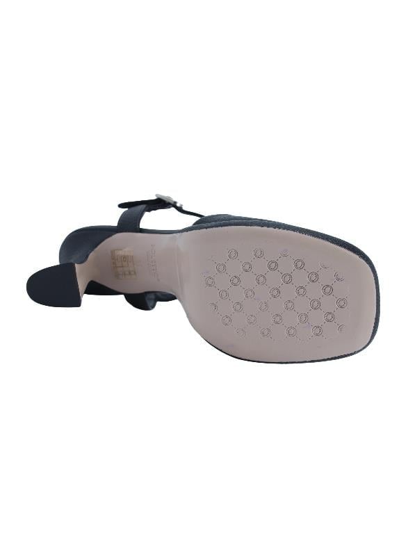 POLETTO  HAKİKİ DERİ SIYAH Sandalet Topuklu 4183 196