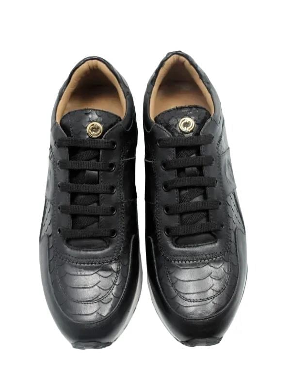 POLETTO  HAKİKİ DERİ SIYAH Sneaker Düz 4257 95 V5