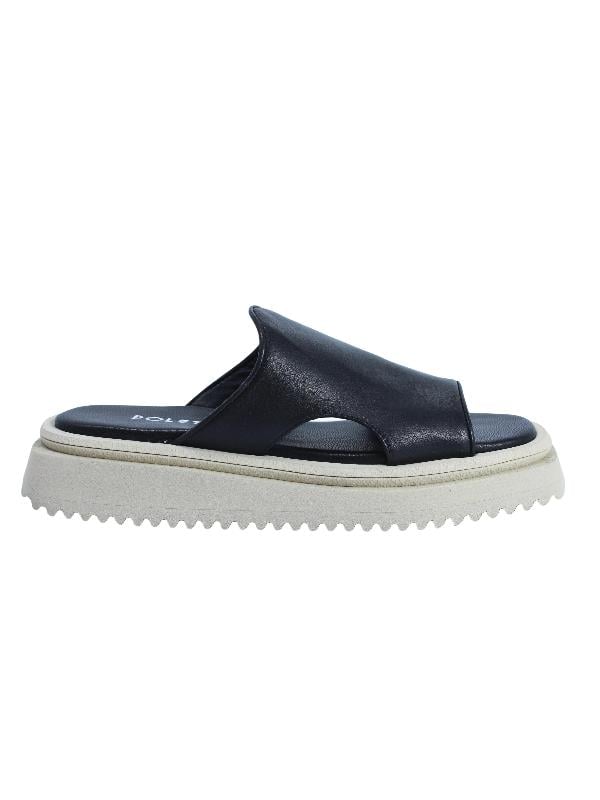 POLETTO  HAKİKİ DERİ SIYAH Terlık Düz 0197 364