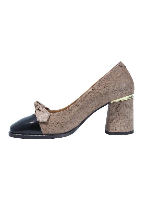 POLETTO  HAKİKİ DERİ SIYAH-VIZON Ayakkabı Günlük 01 8225