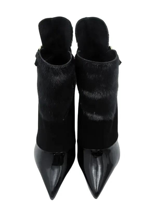 POLETTO  HAKİKİ DERİ TAY/HAKİKİ DERİ SIYAH Bot Topuklu 992 60