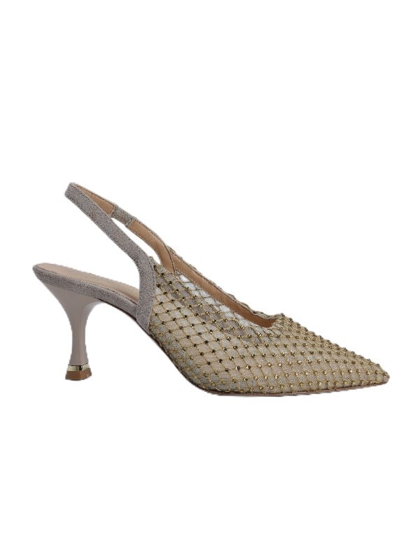 POLETTO  HAKİKİ DERİ /TEKSTİL  Ayakkabı Gece/Abiye 6160 34
