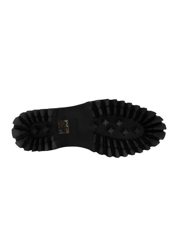 POLETTO  HAKİKİ DERİ /TEKSTİL SIYAH Çizme Düz  5780 57