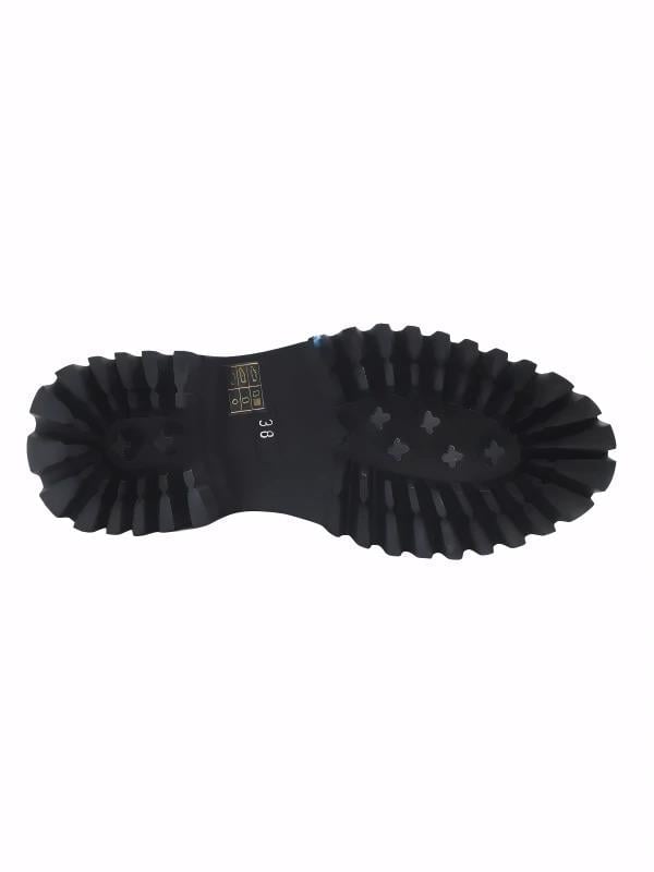 POLETTO  HAKİKİ DERİ /TEKSTİL SIYAH Çizme Düz  5780 77 S