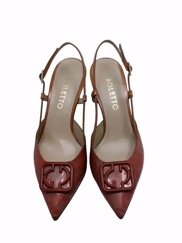 POLETTO  HAKİKİ DERİ TURUNCU Ayakkabı Stiletto 9841 10 V1