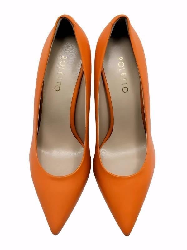 POLETTO  HAKİKİ DERİ TURUNCU Ayakkabı Stiletto 4924 02