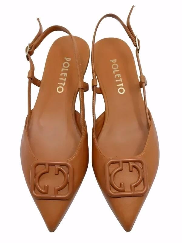 POLETTO  HAKİKİ DERİ TURUNCU Babet Terlik 4434 130 V1