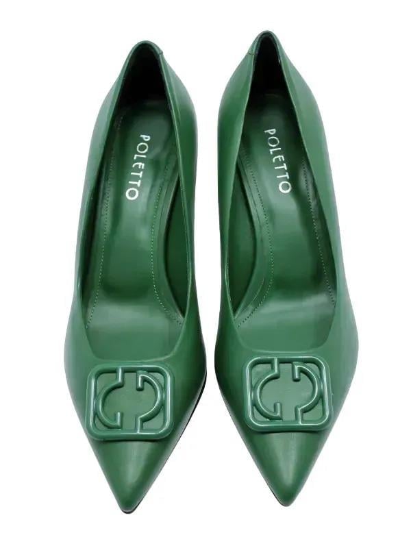 POLETTO  HAKİKİ DERİ YESIL Ayakkabı Stiletto 9841 41