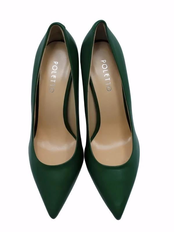 POLETTO  HAKİKİ DERİ YESIL Ayakkabı Stiletto 4924 02