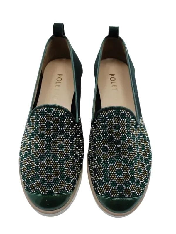 POLETTO  HAKİKİ DERİ YESIL Babet Gece/Abiye 810 04 V7