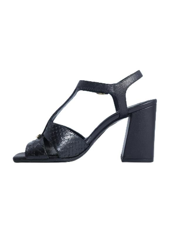 POLETTO  HAKİKİ YILAN/HAKİKİ DERİ SIYAH Sandalet Topuklu 380 38 YLN