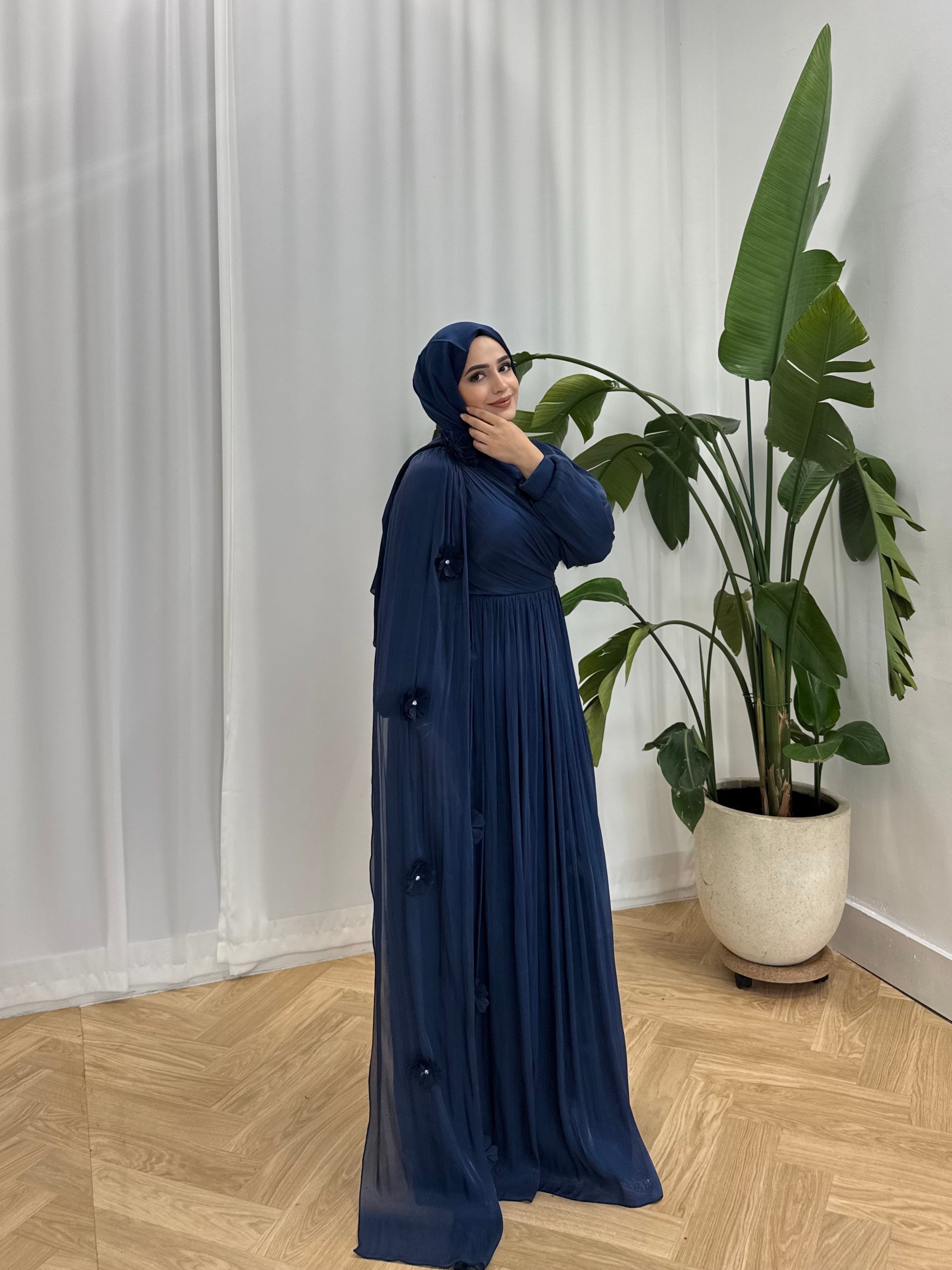 BEYHAN BUTİKÇiçek Lacivert