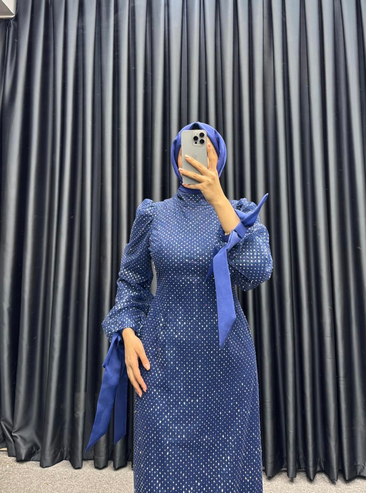 BEYHAN BUTİKEliza Abiye Lacivert