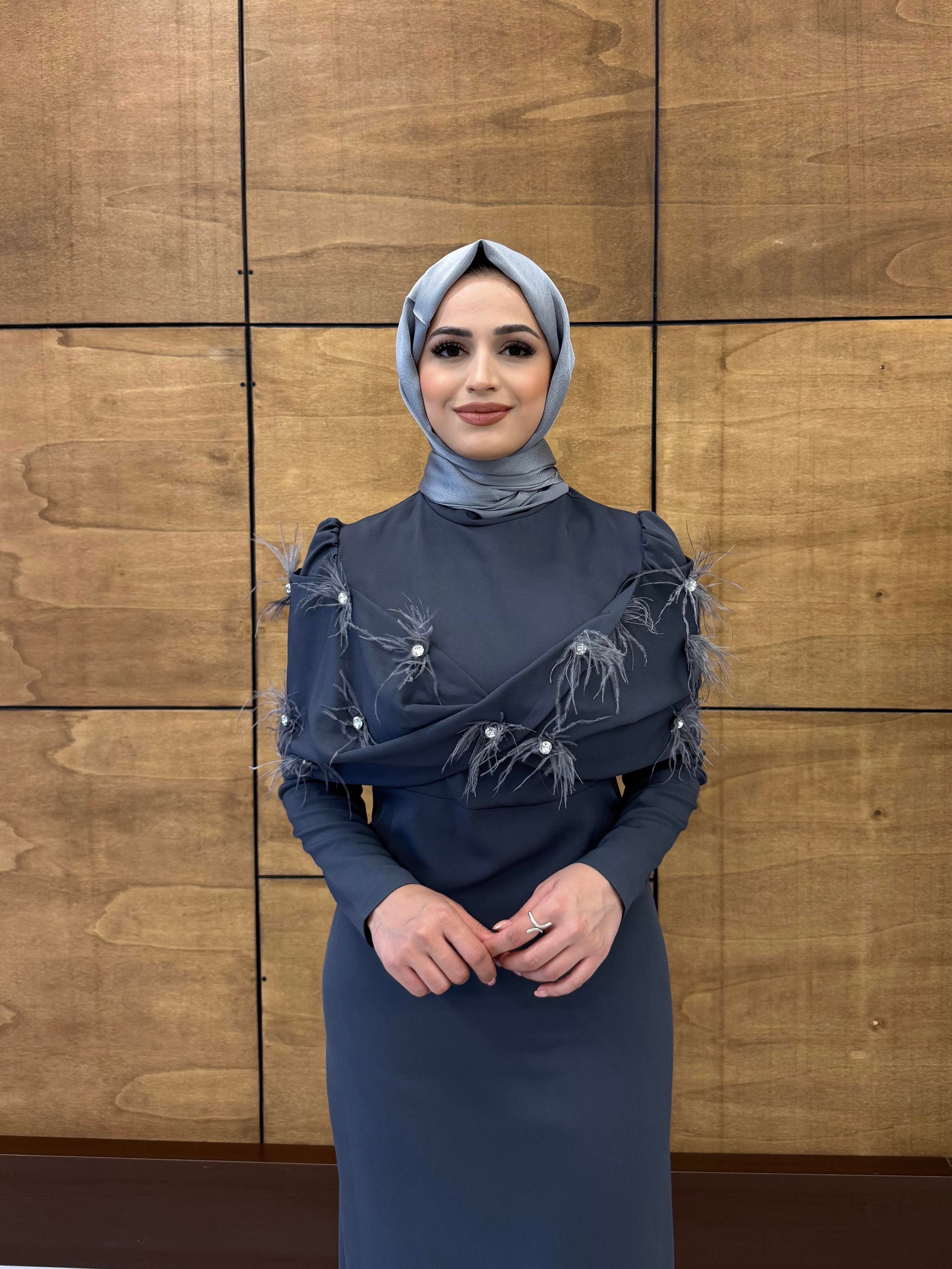 BEYHAN BUTİKEsma Abiye Antrasit