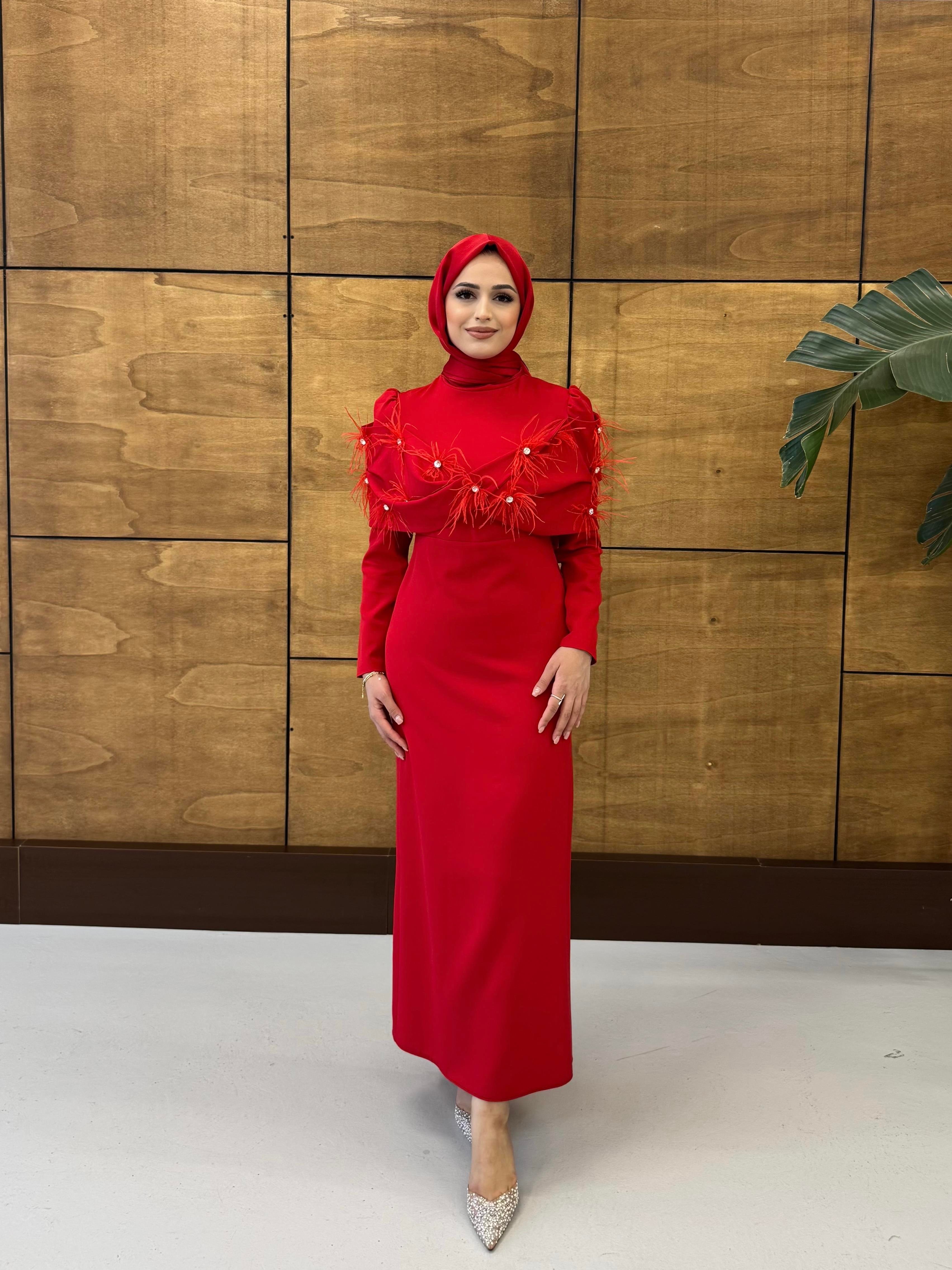 BEYHAN BUTİKEsma Abiye Kırmızı