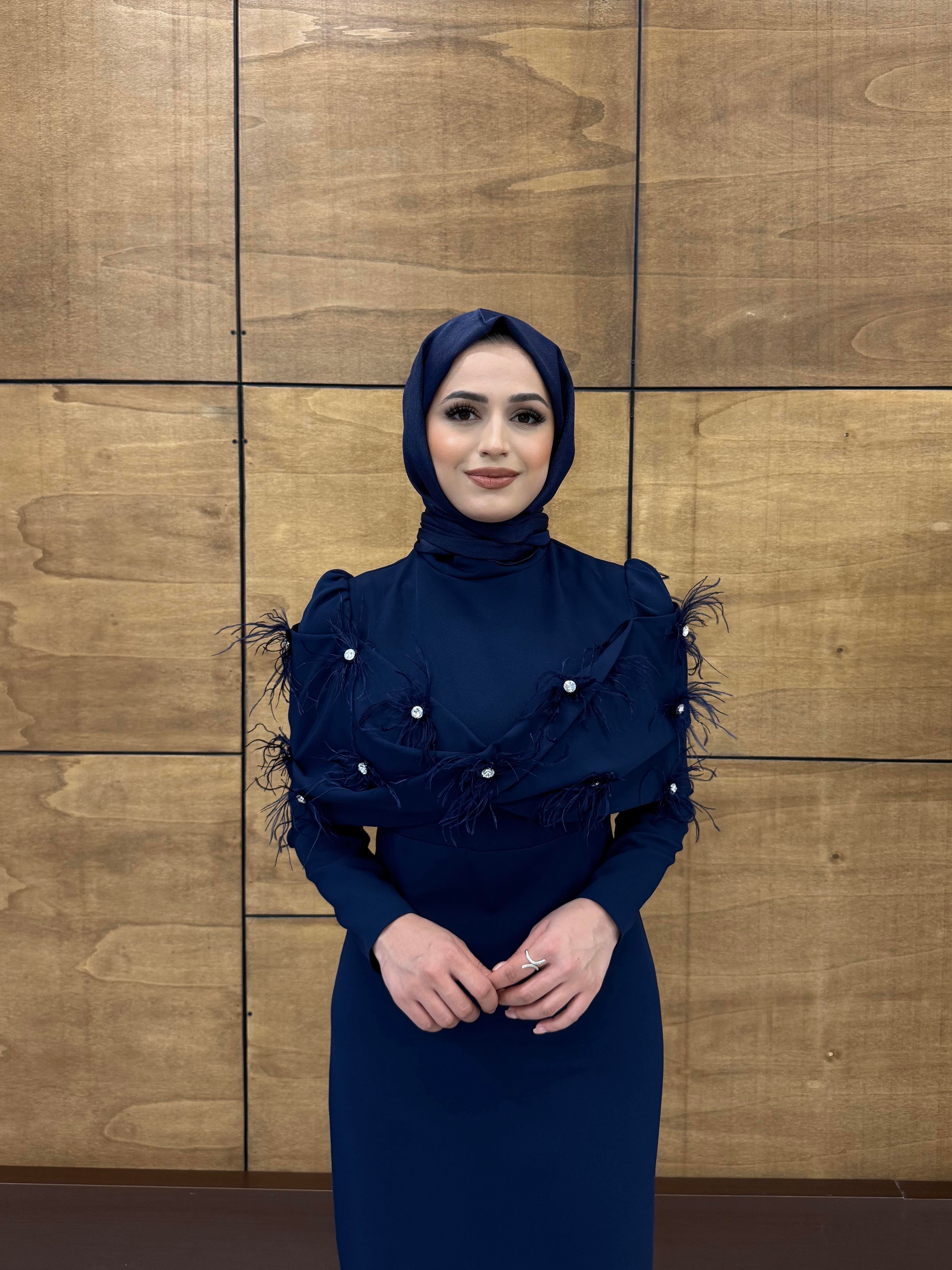 BEYHAN BUTİKEsma Abiye Lacivert