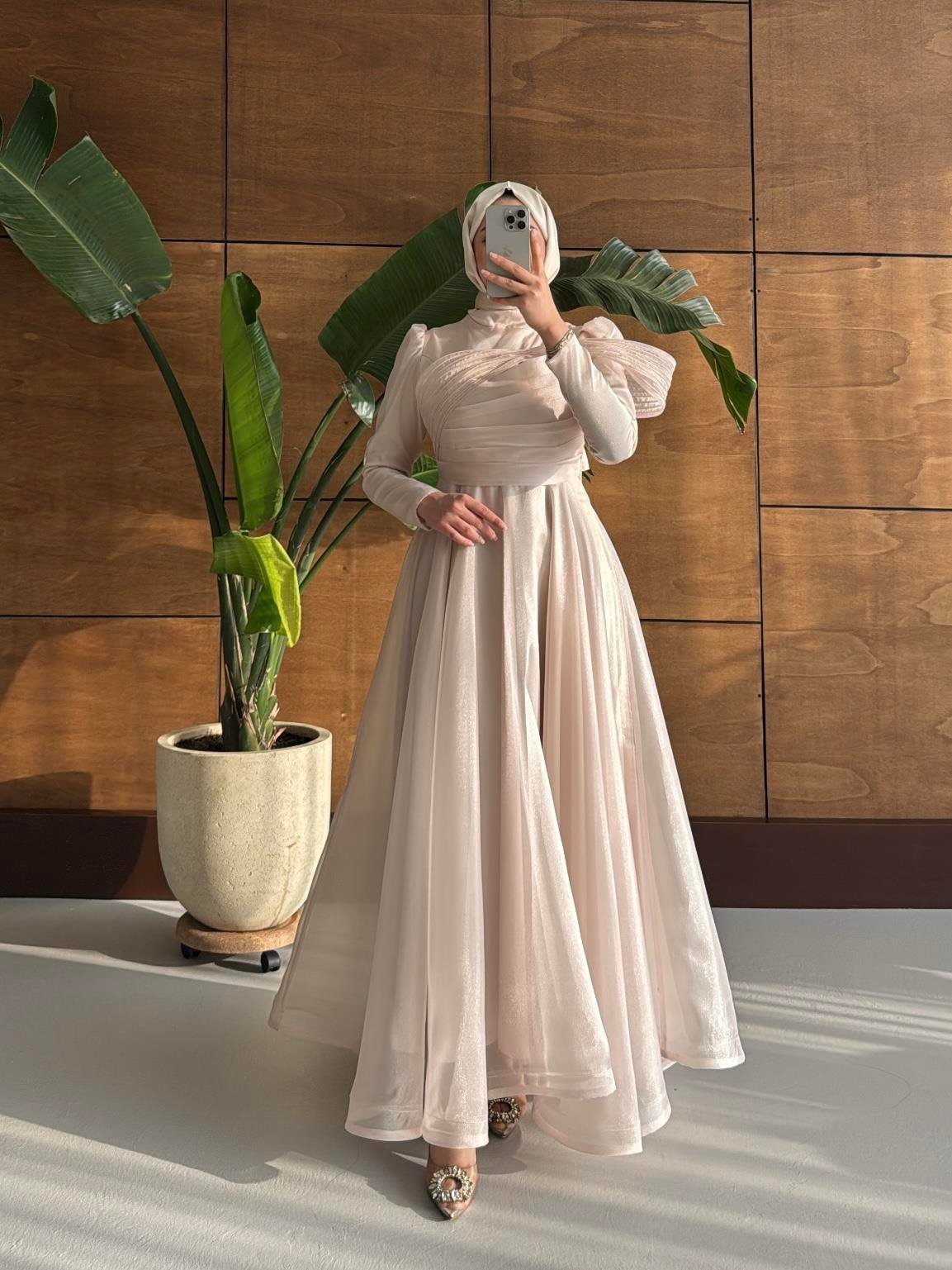 BEYHAN BUTİKFatma Abiye Bej