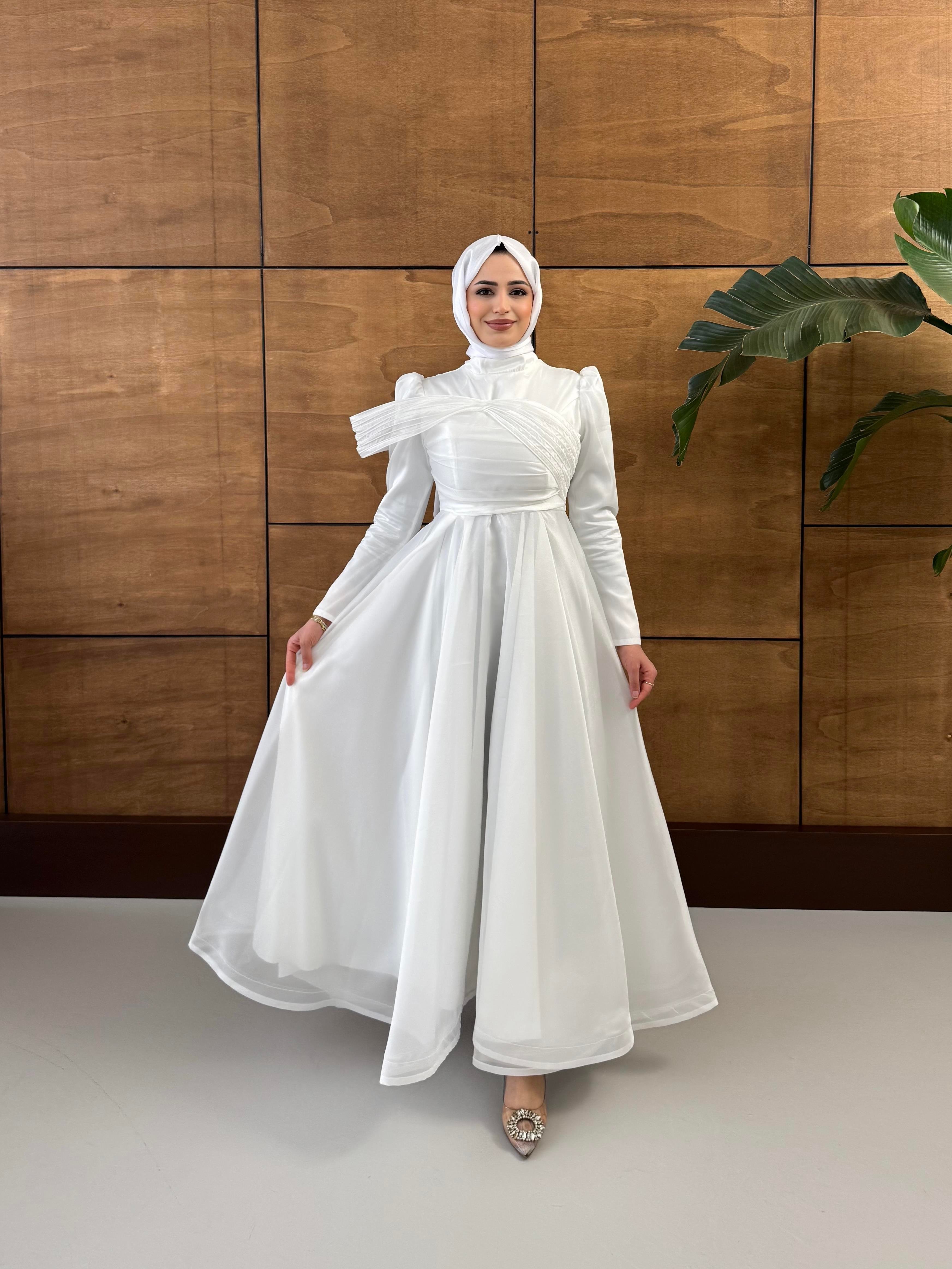 BEYHAN BUTİKFatma Abiye Beyaz