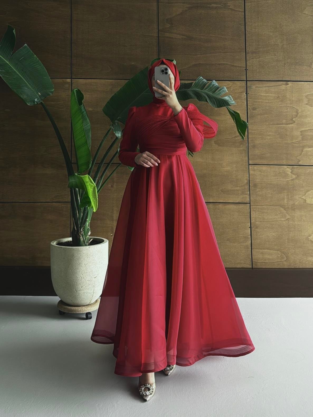 BEYHAN BUTİKFatma Abiye Kırmızı