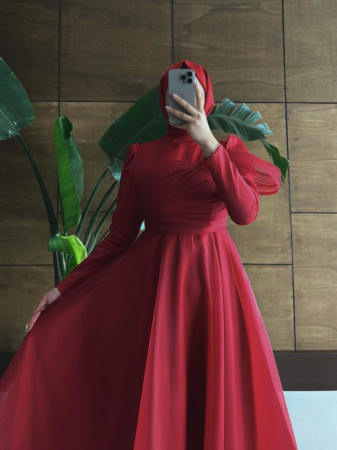 BEYHAN BUTİKFatma Abiye Kırmızı