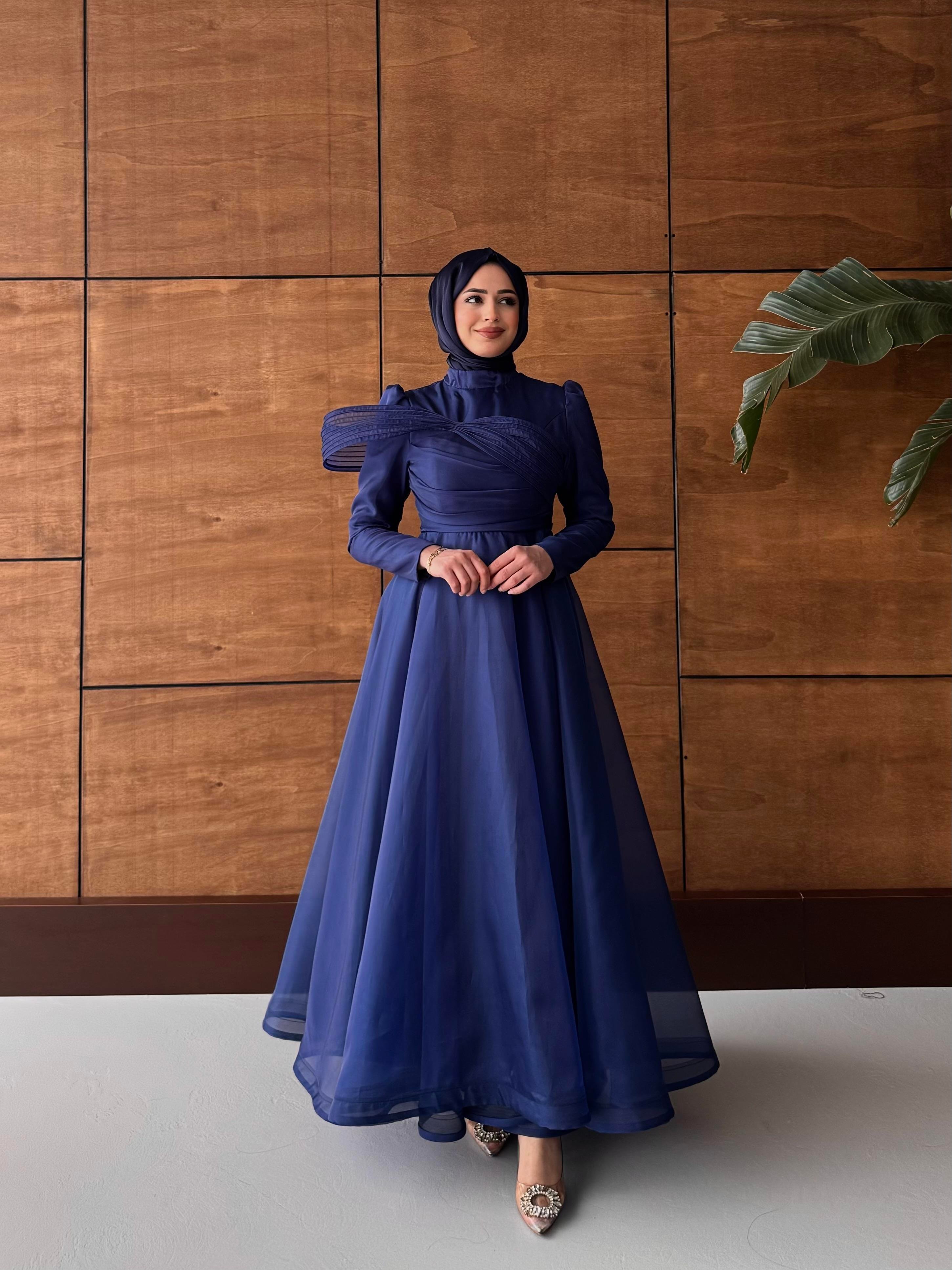 BEYHAN BUTİKFatma Abiye Lacivert