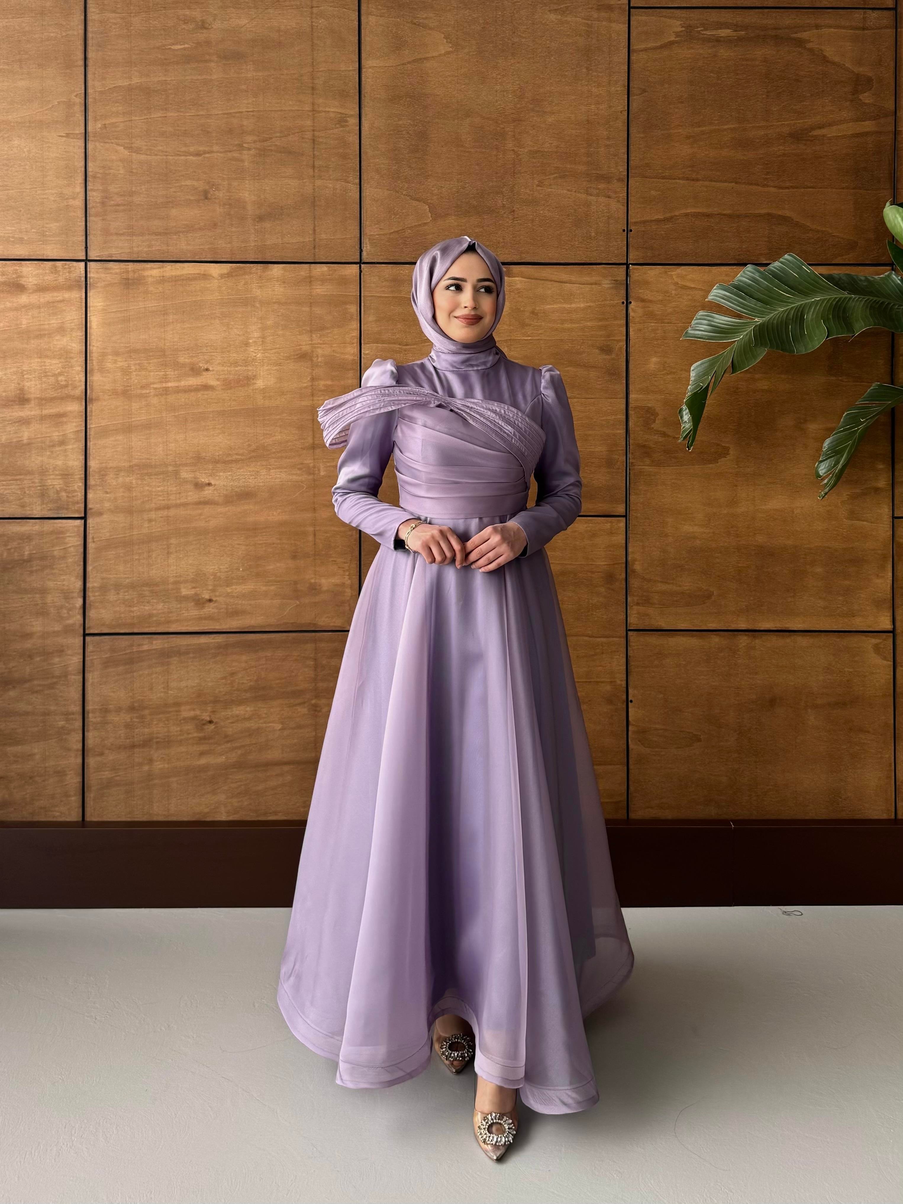 BEYHAN BUTİKFatma Abiye Lila