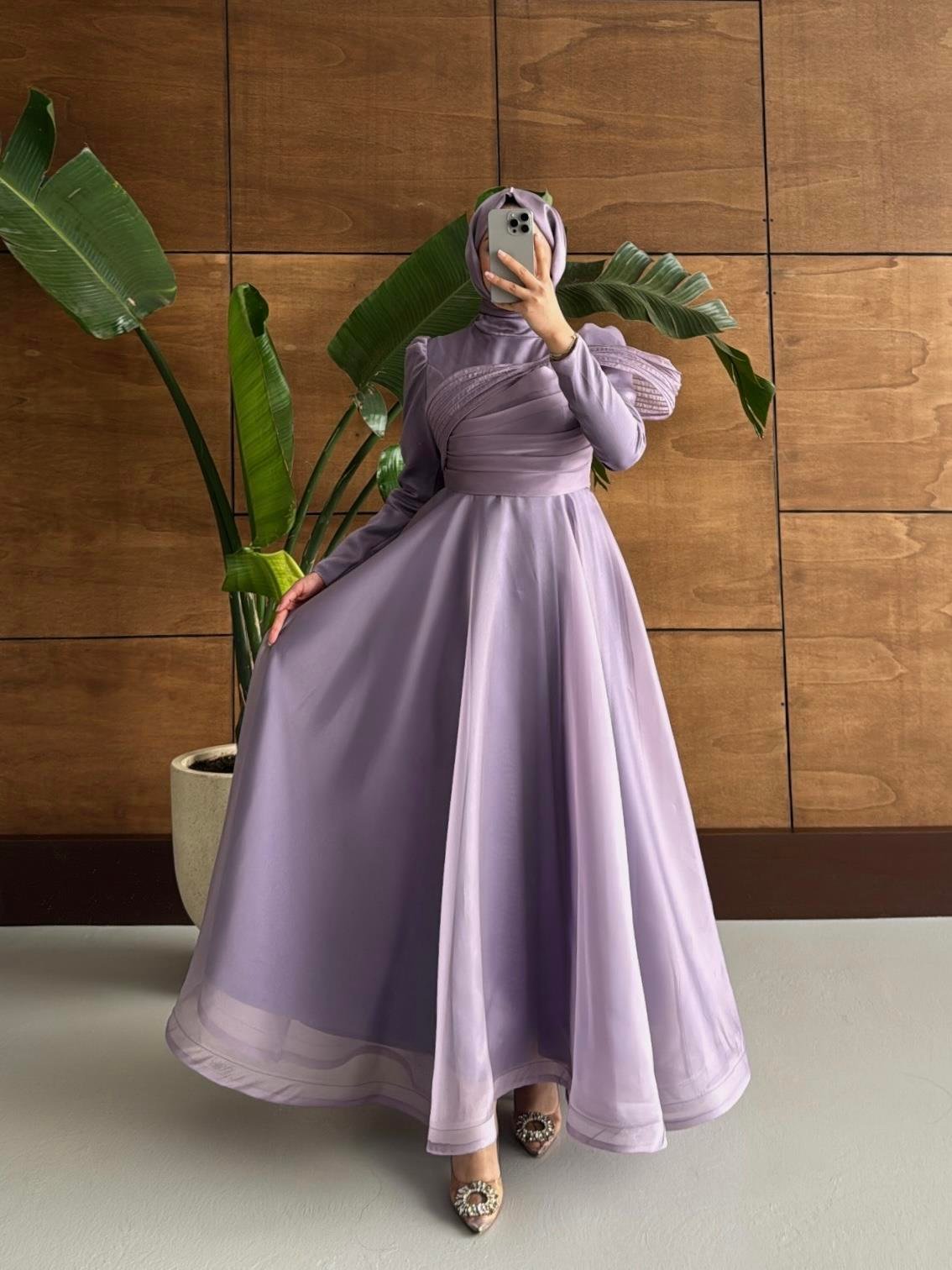 BEYHAN BUTİKFatma Abiye Lila