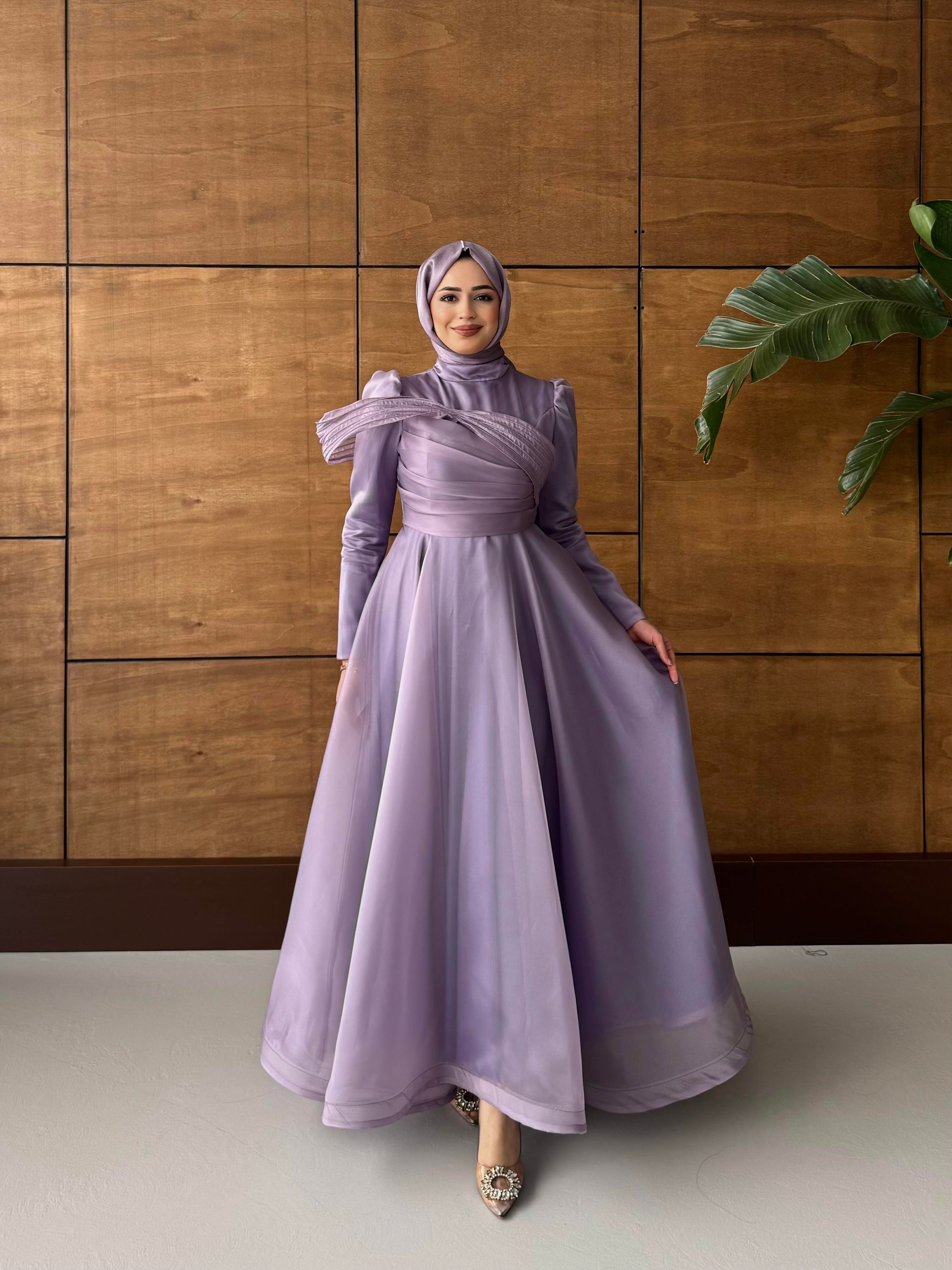 BEYHAN BUTİKFatma Abiye Lila