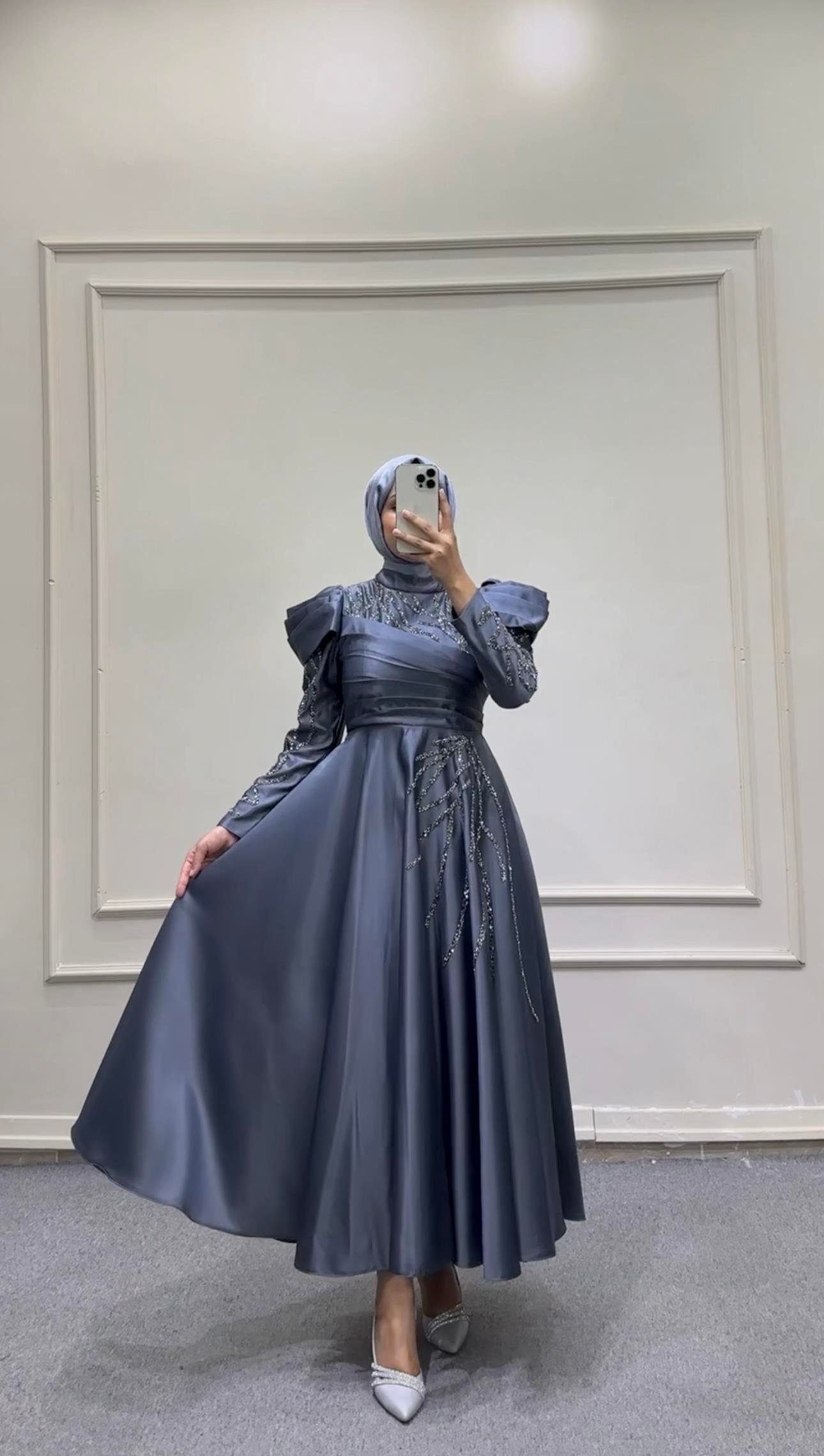 BEYHAN BUTİKHürrem Abiye Antrasit