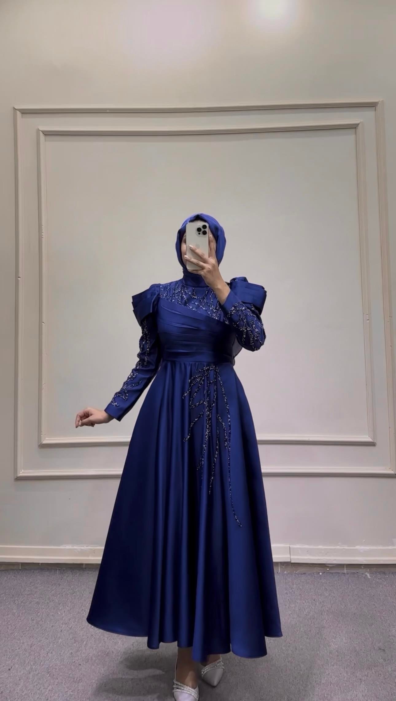 BEYHAN BUTİKHürrem Abiye Lacivert 