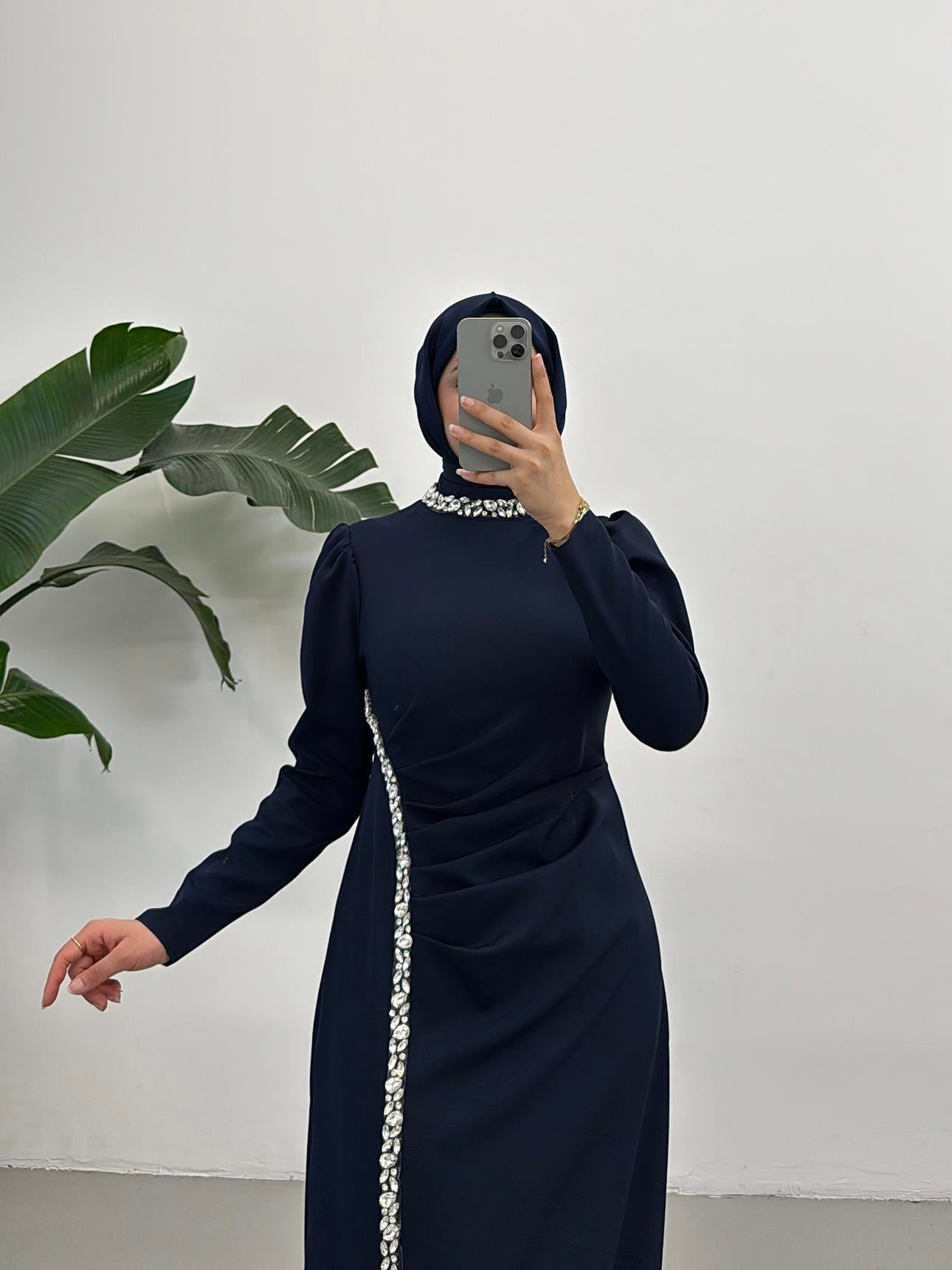 BEYHAN BUTİKSafir Abiye Lacivert