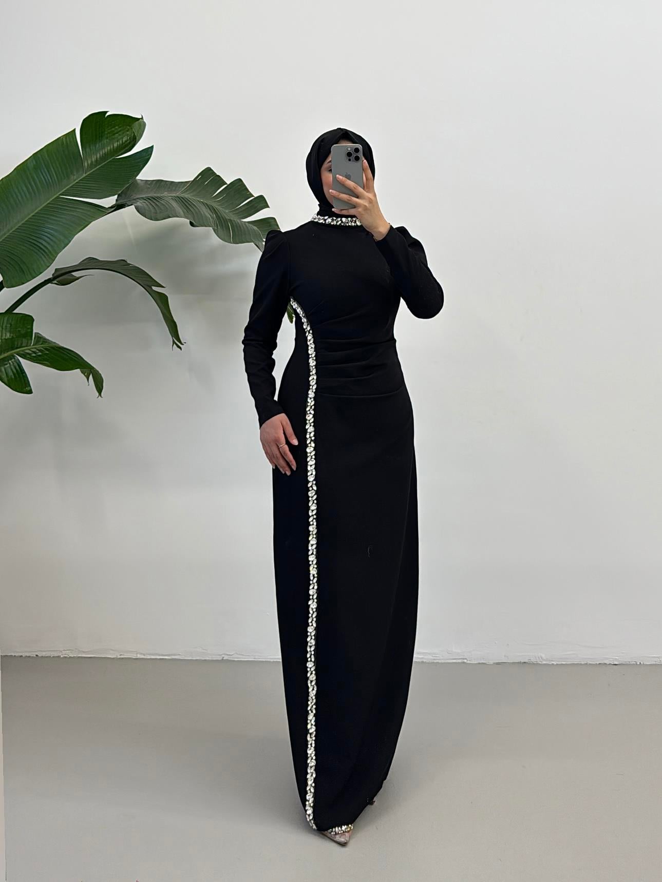 BEYHAN BUTİKSafir Abiye Siyah