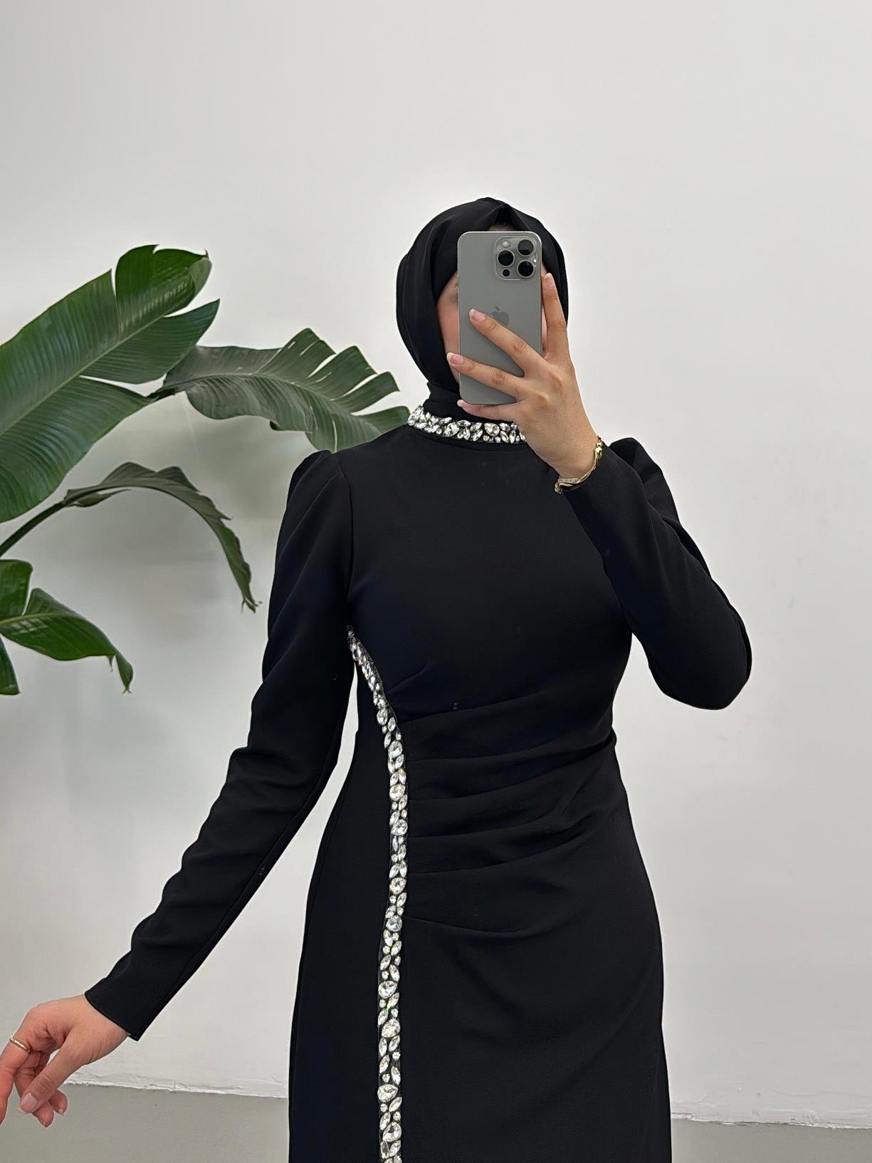 BEYHAN BUTİKSafir Abiye Siyah