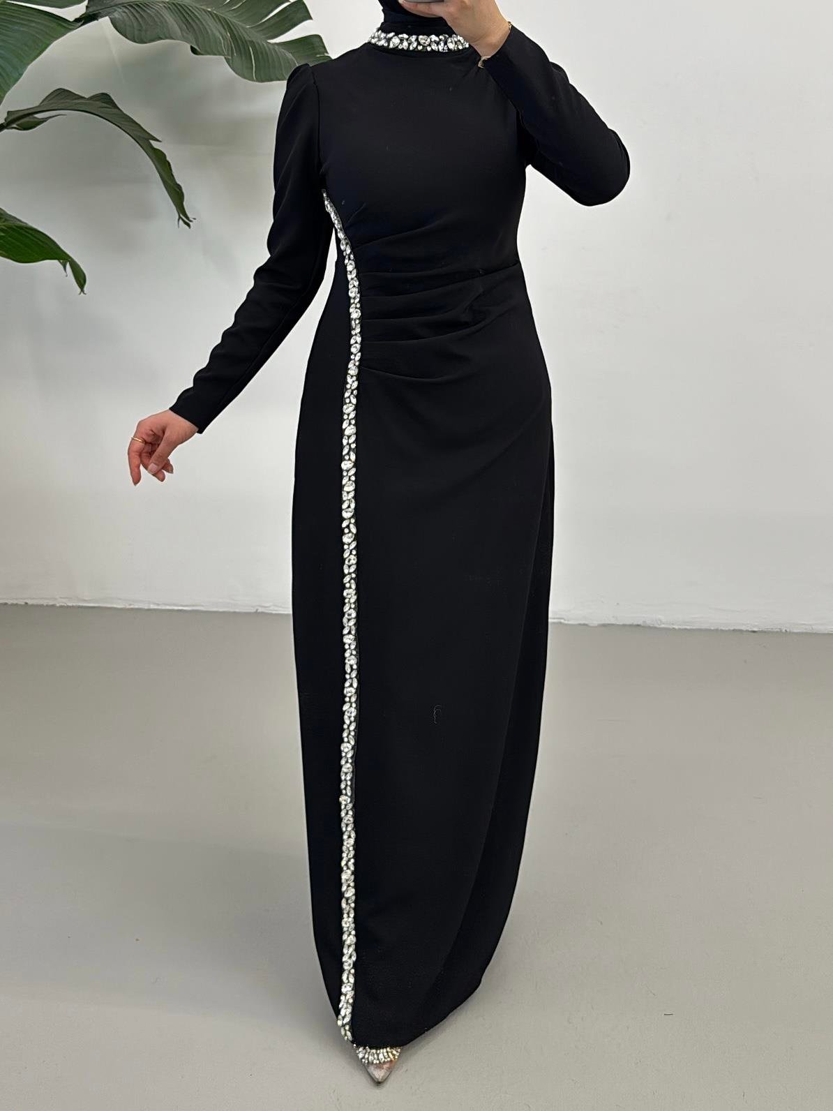 BEYHAN BUTİKSafir Abiye Siyah